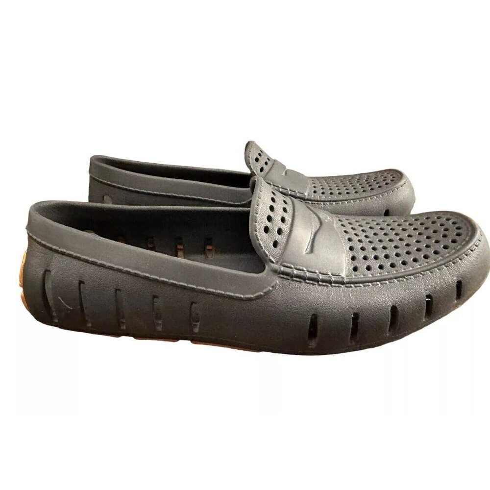 Floafers Country Club Driver Gray Orange Beach Boat Water Shoes Slip On Mens 9‎
